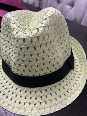 Mint Green Fedora hat One Size